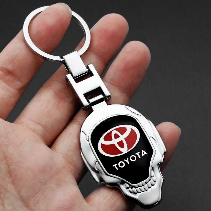 Металлическая 3d-эмблема для автомобиля брелок ключей Toyota Corolla E150 Yaris Aygo Prius RAV4 Camry 40