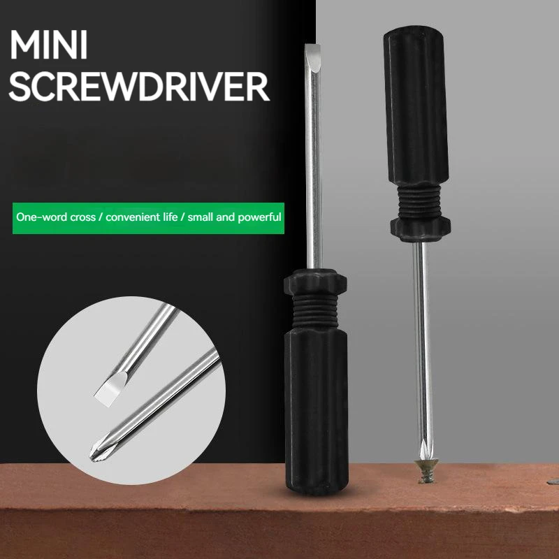 

Mini Screwdriver Slotted Phillips Cross Head Non-Slip Magnetic Screwdriver Bit Hand Repair Tools