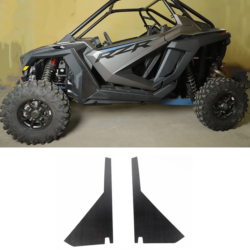 Front Wheel Eyebrow Panel Trim Sticker Carbon Fiber For Polaris RZR PRO XP Ultimate 2021 2022 UTV Accessories