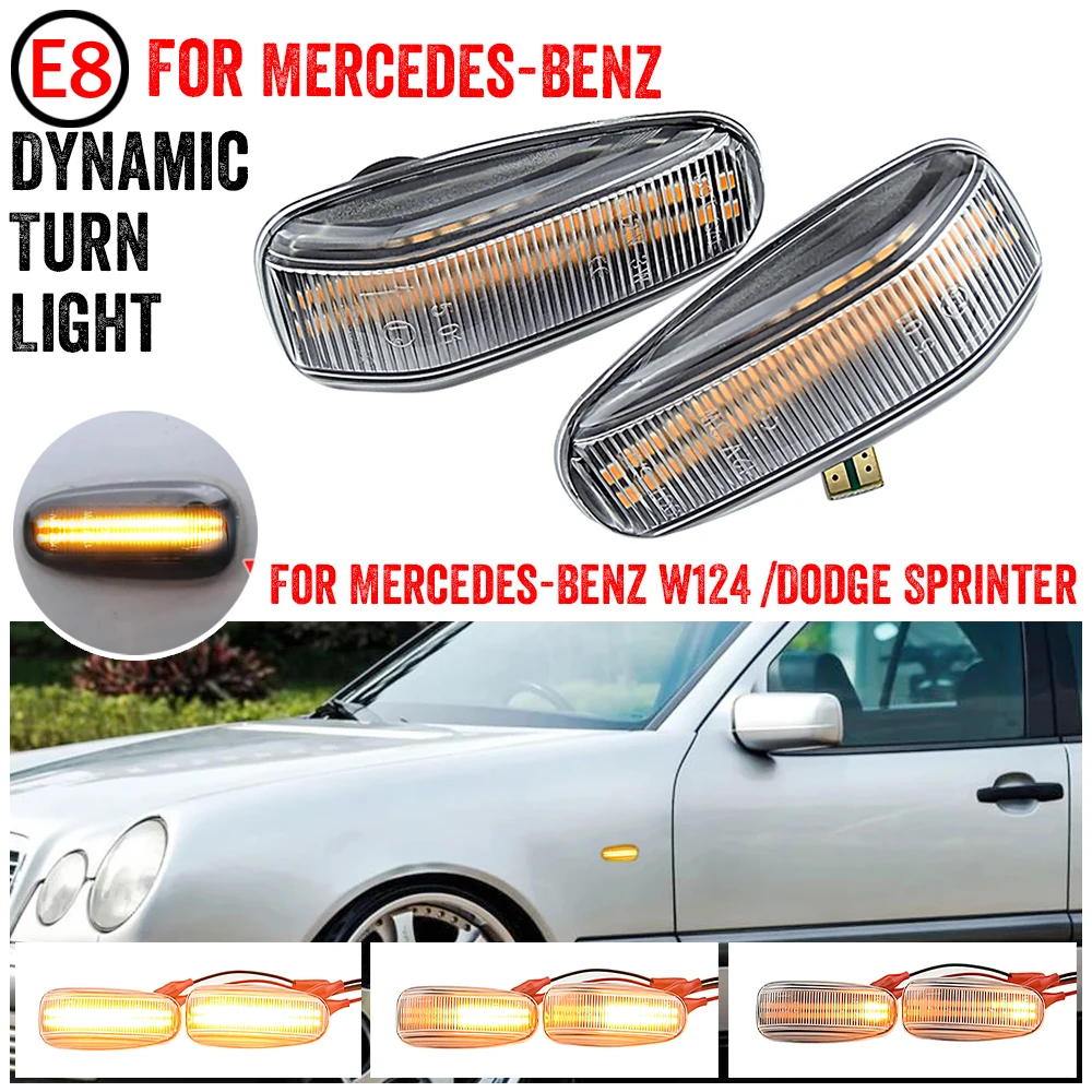 

Динамический Светодиодный Указатель Поворота Для Mercedes-Benz E-Class W210 C-Class W202 W208 Последовательный Боковой Габари...