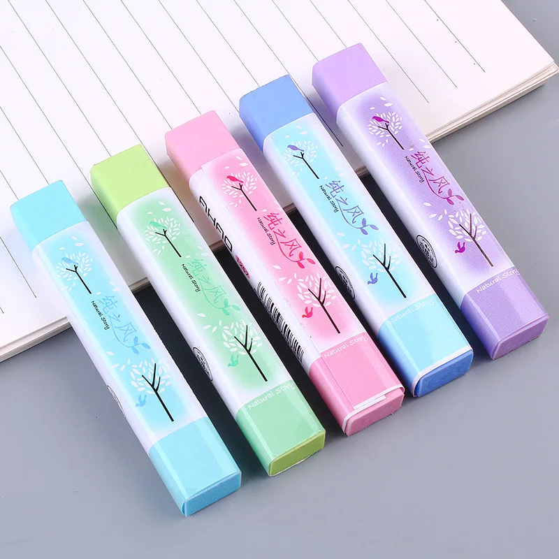 Eraser Korea Creative Simple Elementary School Prizes Cute Leather Cheap Stationery Wholesale Mystery Items Painting Supplies