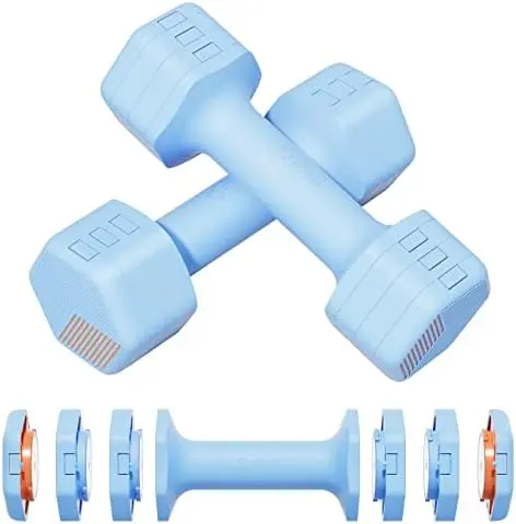 

Fiar Adjustable Weight Dumbbell Set - A Pair 10lb (5lb Single) Free Weights Set,4 Kinds of Weight Adjustment 2lb 3lb 4lb 5lb for