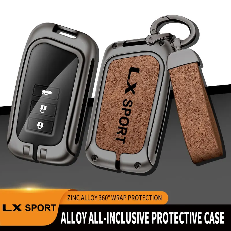 

Zinc Alloy Car Key Case Shell Fob For Lexus LX570 LX600 LX500d F SPORT Remote Control Protector For LEXUS LX Sport Key Cover