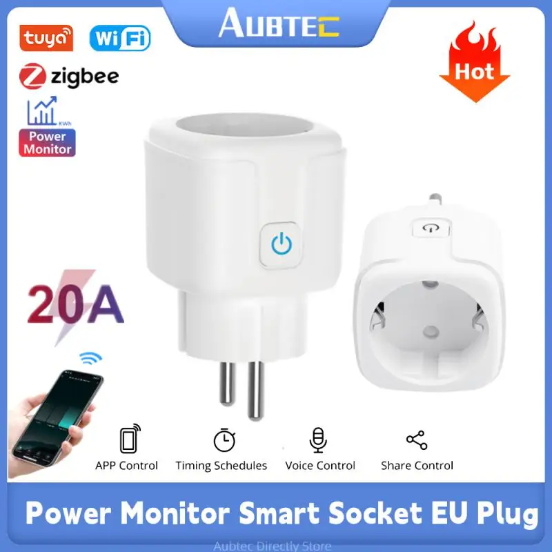 

Умная Беспроводная розетка с таймером и голосовым управлением, 20 А