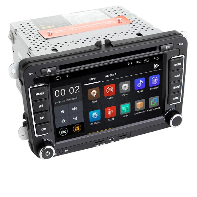 

7" android 11 car dvd gps navigation for Volkswagen Golf MK5 Jetta Passat Polo Tiguan Wifi 3G BT SD OBD Mirror Link Can bus