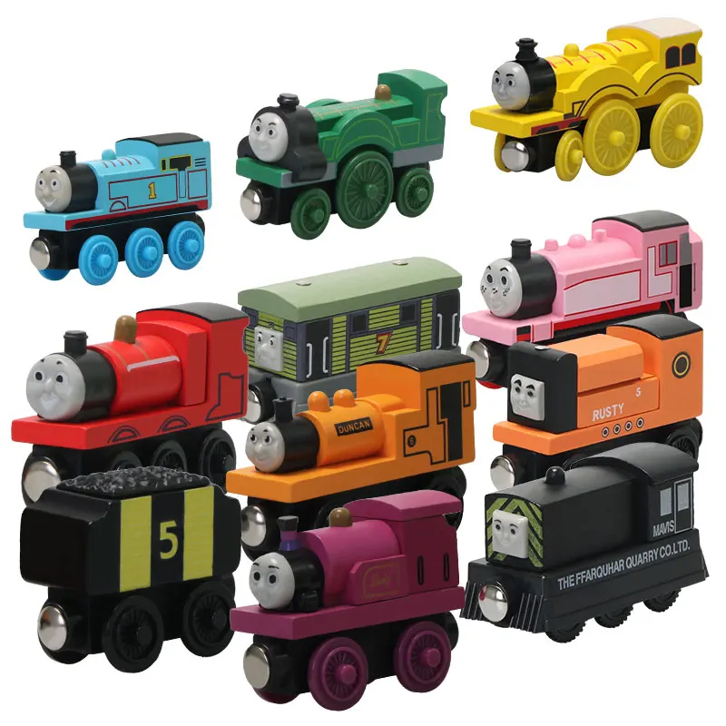 Игрушки Томас и друзья литой под давлением магнитный сплав поезд деревянная