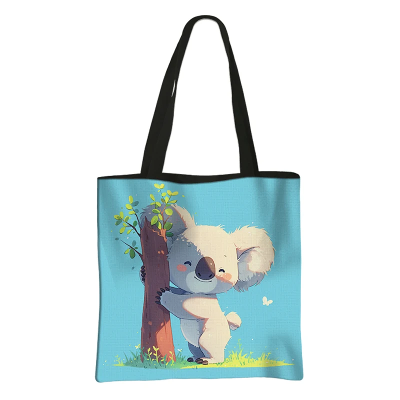 Симпатичная австралийская сумка на плечо с акварельным принтом коала Мультяшные