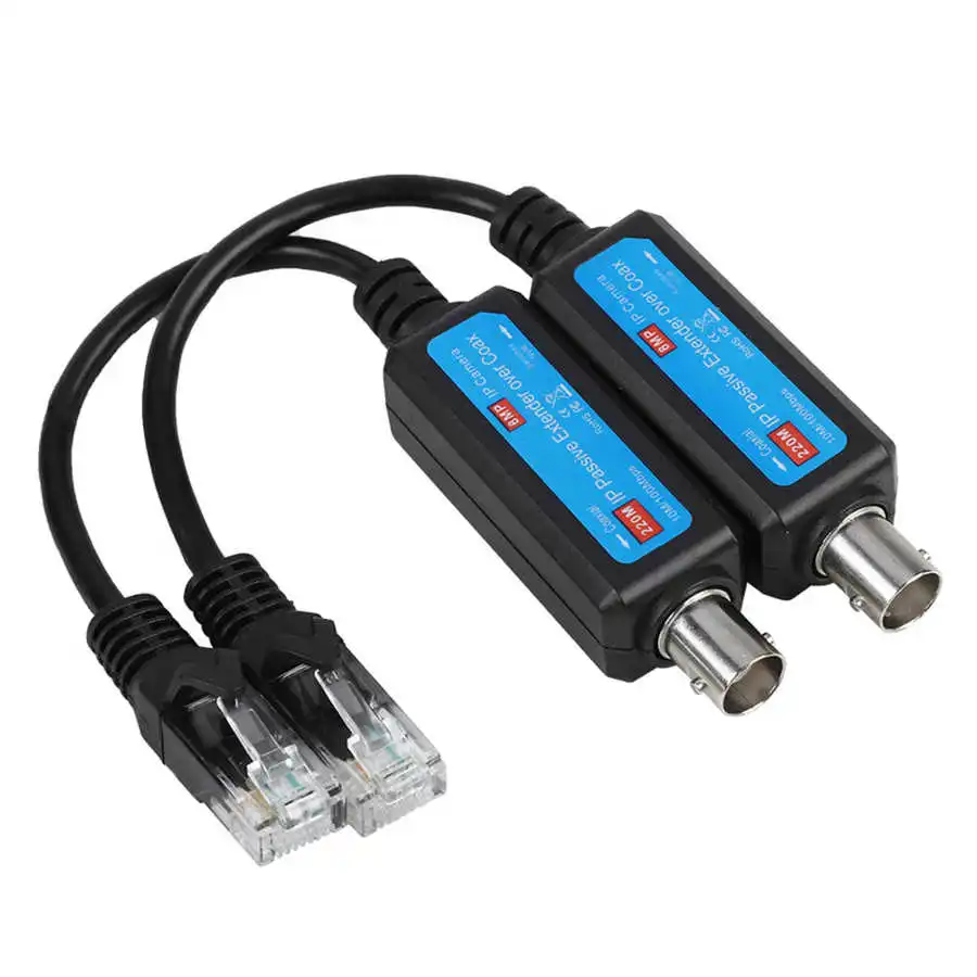 1 пара 10/100Mbps пластмассовые кабели передачи 1CH пассивный IP коаксиальный