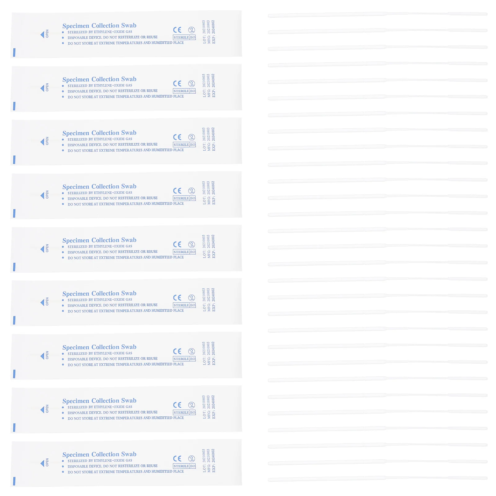 

Swabs Sterile Swab Nasal Sampling Nasopharyngeal Individually Wrapped Foam Accessory Professional Pharynx Multi Function