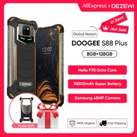 IP68 IP69K DOOGEE S88 Plus Rugged Mobile Phone Global Version 10000mAh Battery 48MP Camera 8GB 128GB ROM smartphone Android