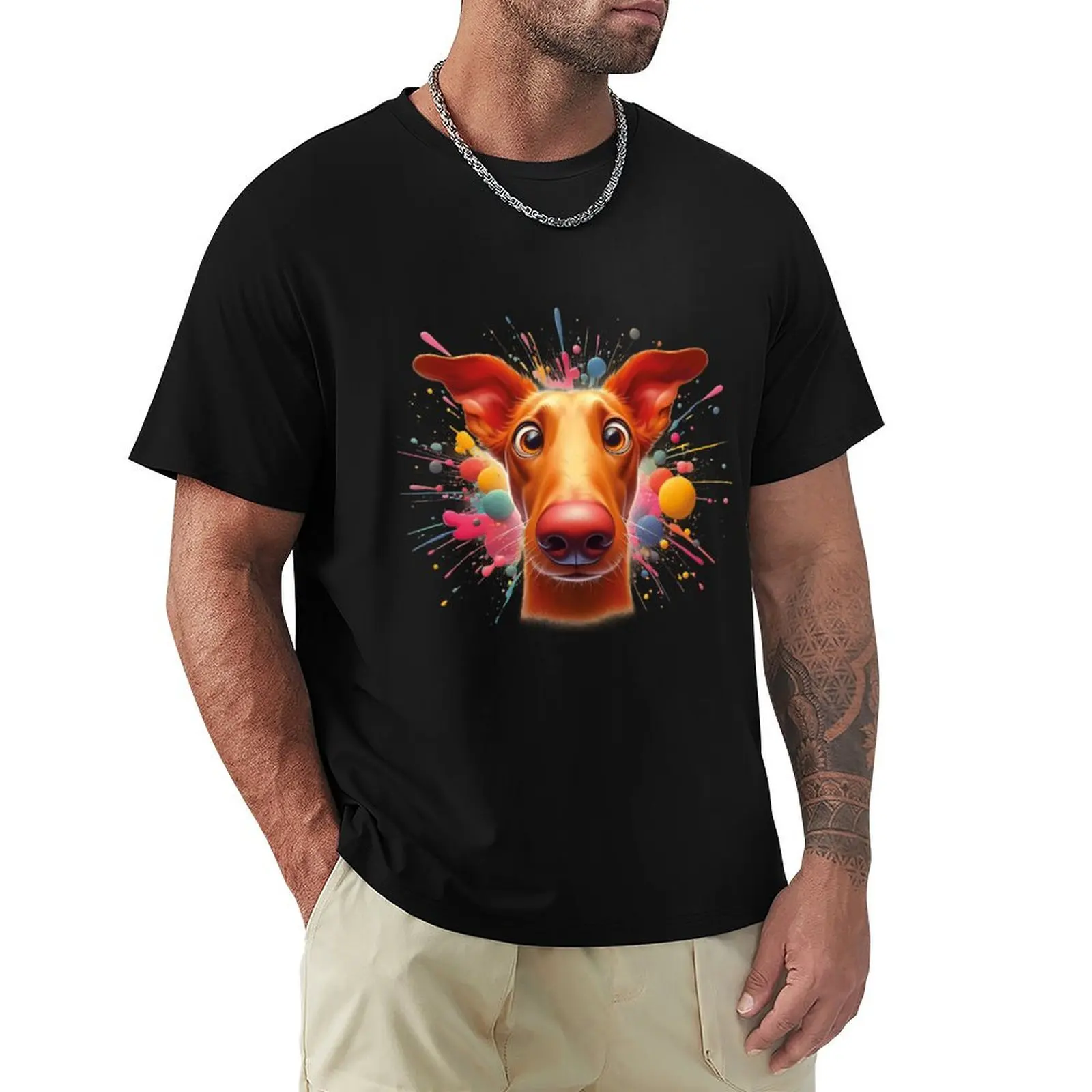 Фото Футболка Podenco Dog PopArt для тренировок с коротким рукавом №1