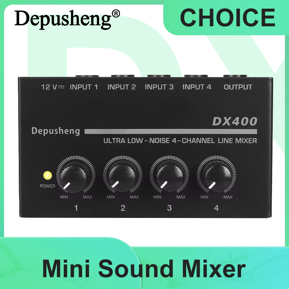 Усилитель для наушников Depusheng DX400 каналы металлический стерео аудио