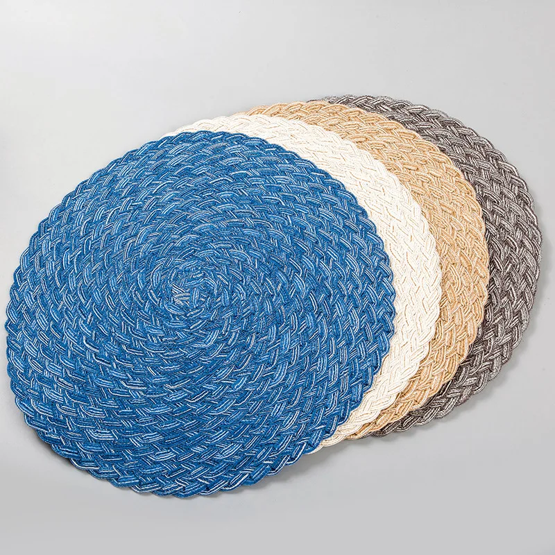 Nordic Ramie Cotton Thickened Table Insulation Table Placemat Home Multi-functional Table Mat Woven Dinner Plate Coaster