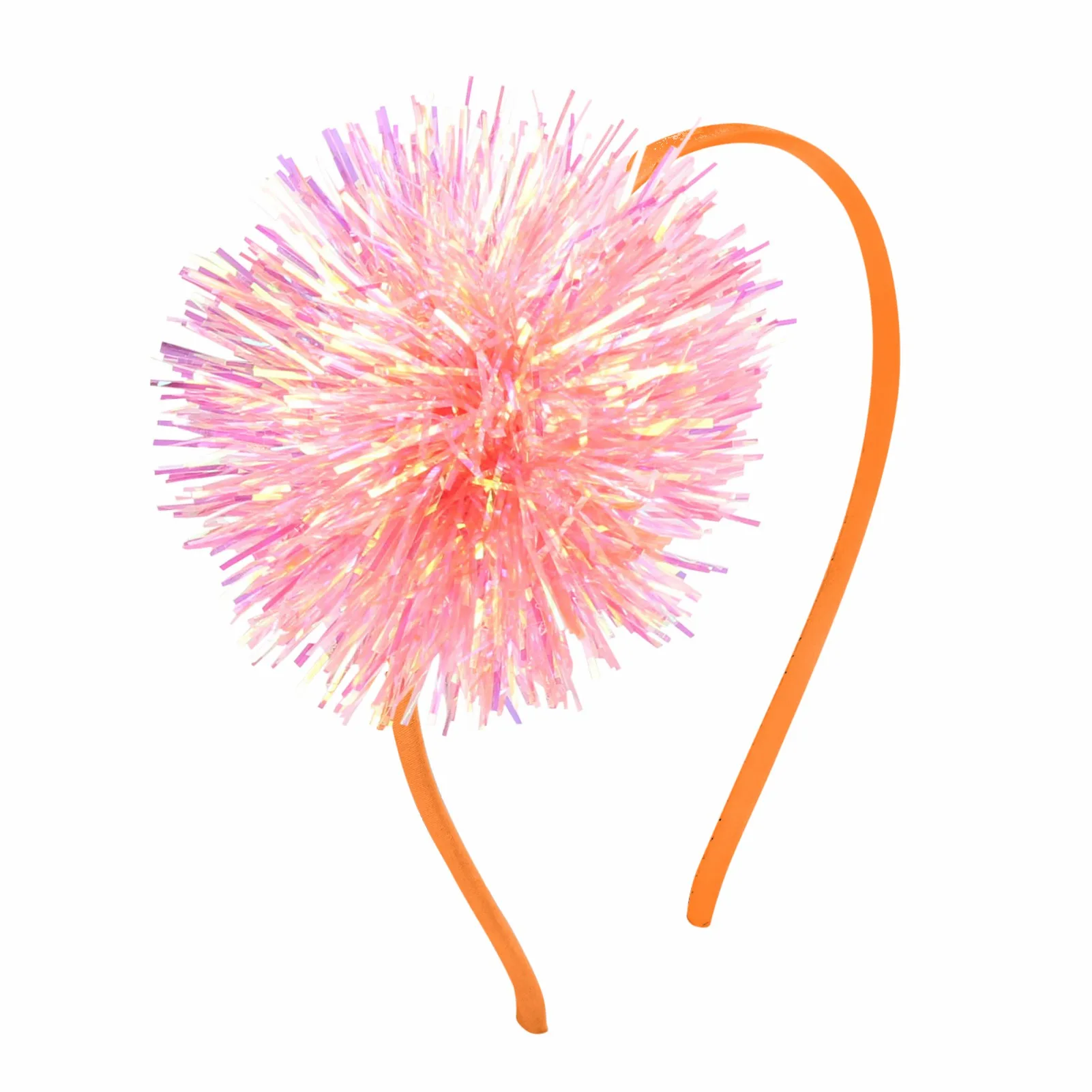 Повязка на голову с милым помпоном 1 шт. модная однотонная яркая повязка