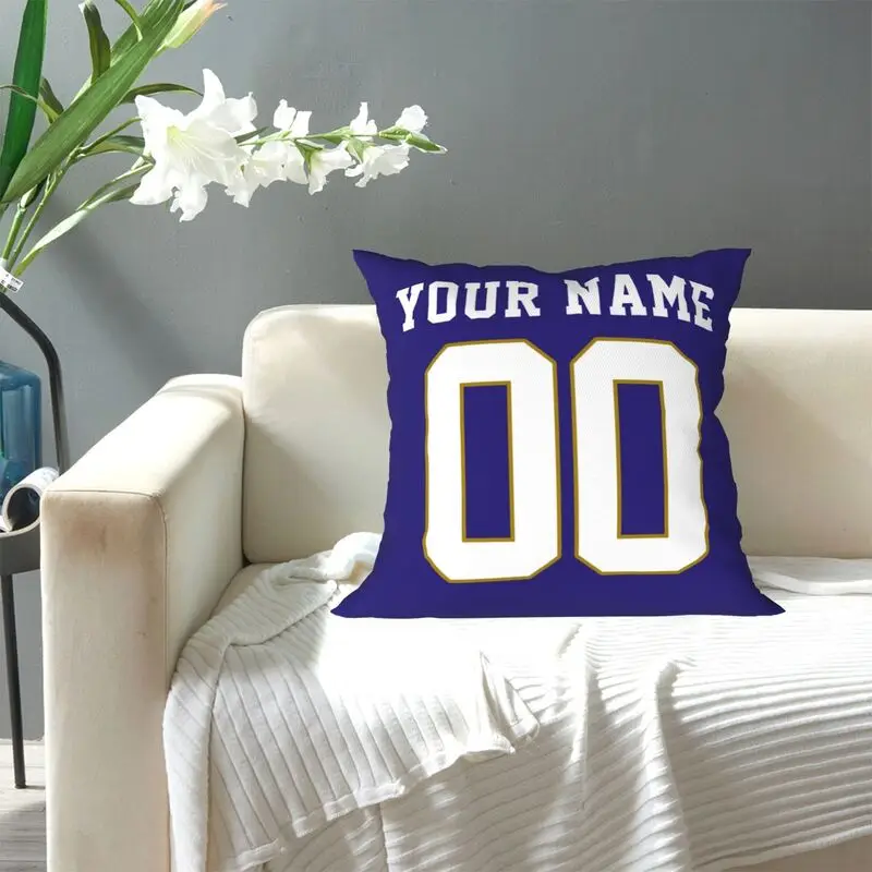 Индивидуализированная наволочка с именем и номером Балтимора Футбольные