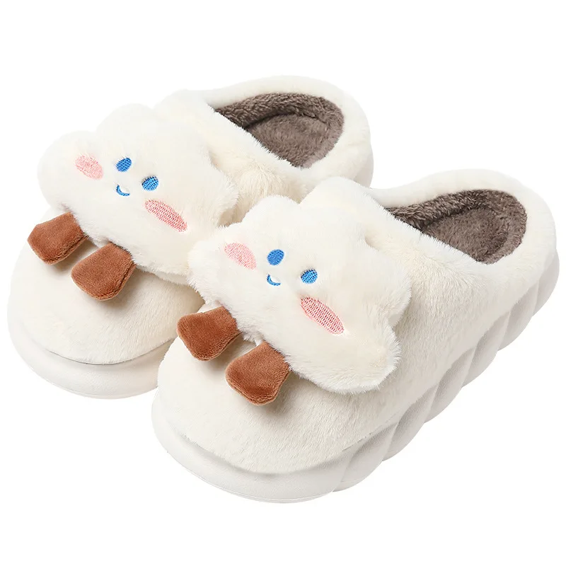 Women Slipper for Woman Home Slippers Indoor Shoes Fluffy Furry Plush Fleece Lined Warm Soft Comfort Leopard Print Slipper