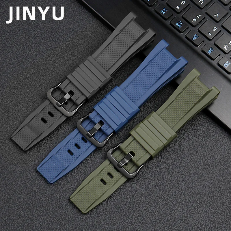Silicone Rubber bracelet For Casio Gst210 GST-W110/S130/B100/S100G/S110/410 Satch Strap High Quality Watchband Wristwatches band