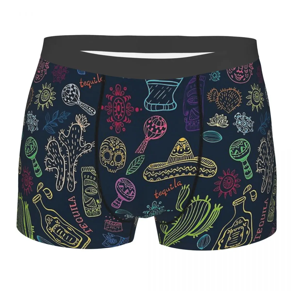 

Colorful Art Mexican Style Underpants Homme Panties Shorts Boxer Briefs Men's Underwear Sexy