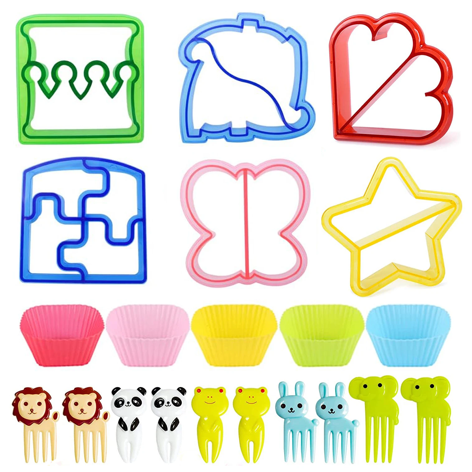 

Sandwich Cutter for Kids Cute Animal Toast Bread Mold Set DIY Sandwich Slicer Kids Bento Box Food Decoration Accessories