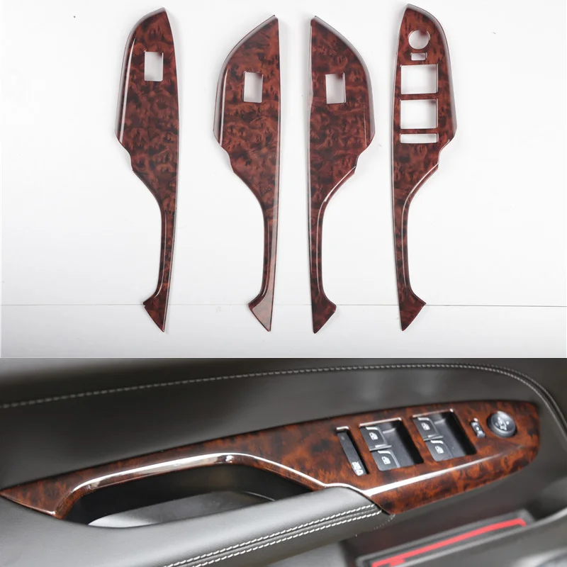 

For Cadillac SRX 2010 2011 2012-2015 agate peach wood interior modification gear center control armrest car accessories