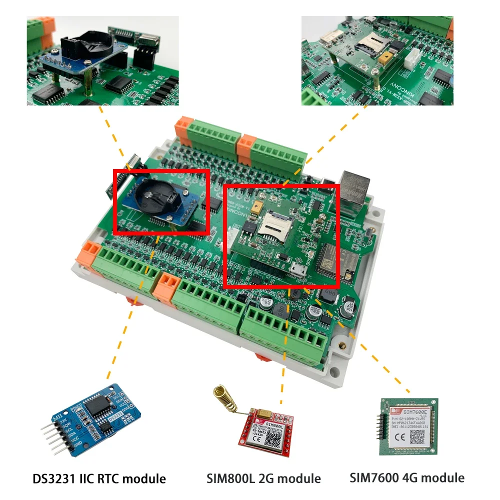 KC868-A32M ESP32 плата RJ45 32DO Wifi переключатель MOSFET модуль HTTP ESPhome Tasmota IIC RTC 2/4G GSM