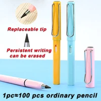 7 pcsset eternal pencil and refill latest high tech innovation strong durable writing smoothly study supplies school stationery