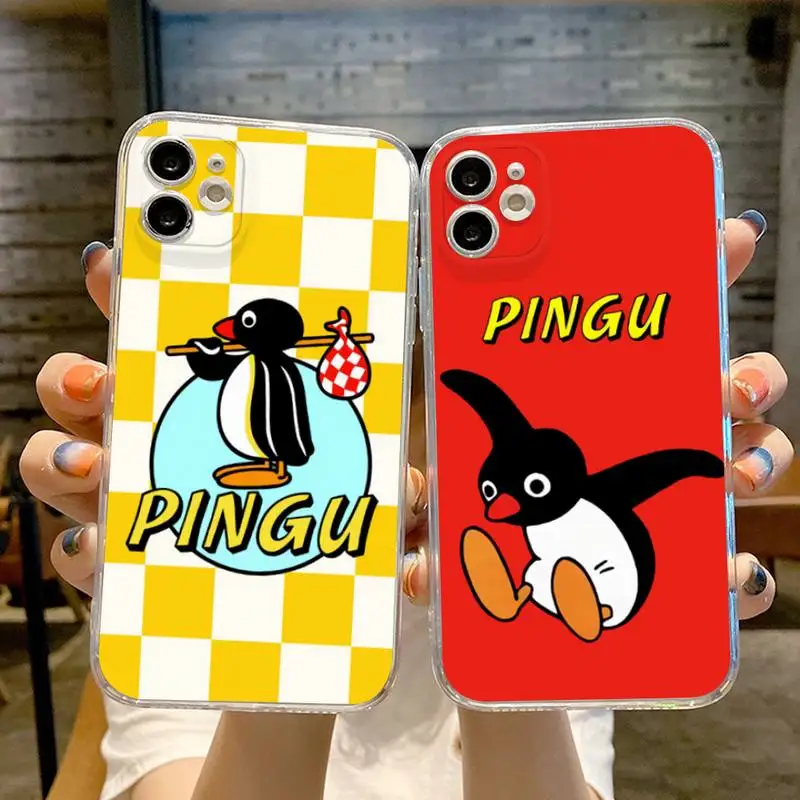 Чехол для телефона Pingu Пингвин прозрачный iphone 13 12 11 Pro Max Mini X XR XS MAX 7 8 6s plus |
