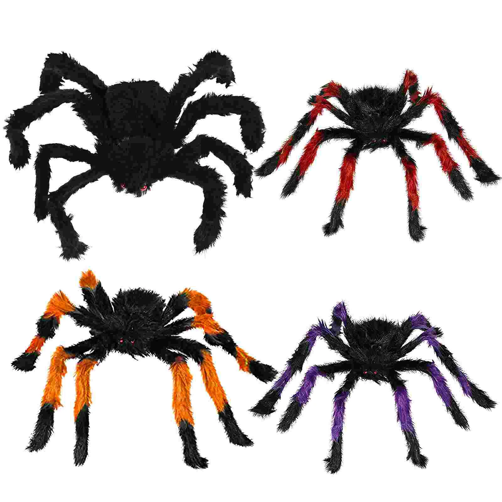 

Spider Halloween Large Hairy Prank Spiders Fake Giant Scary Realistic Gag Bugs Gifts Fuzzy House Haunted Jumbo Prop Huge