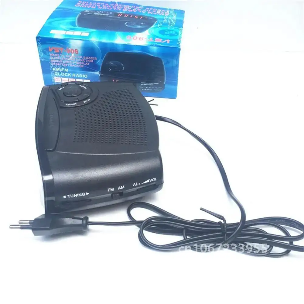 НОВЫЙ FM-AM-радио со светодиодным дисплеем электронный настольный будильник