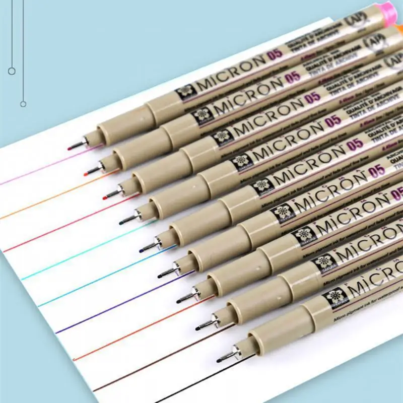 1 @ #1 шт. цветной пигментный лайнер пористые точечные ручки Pigma Micron маркерная ручка