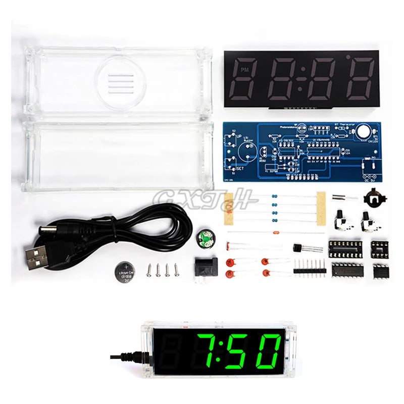 

Набор для пайки цифрового электронного часов GXTH