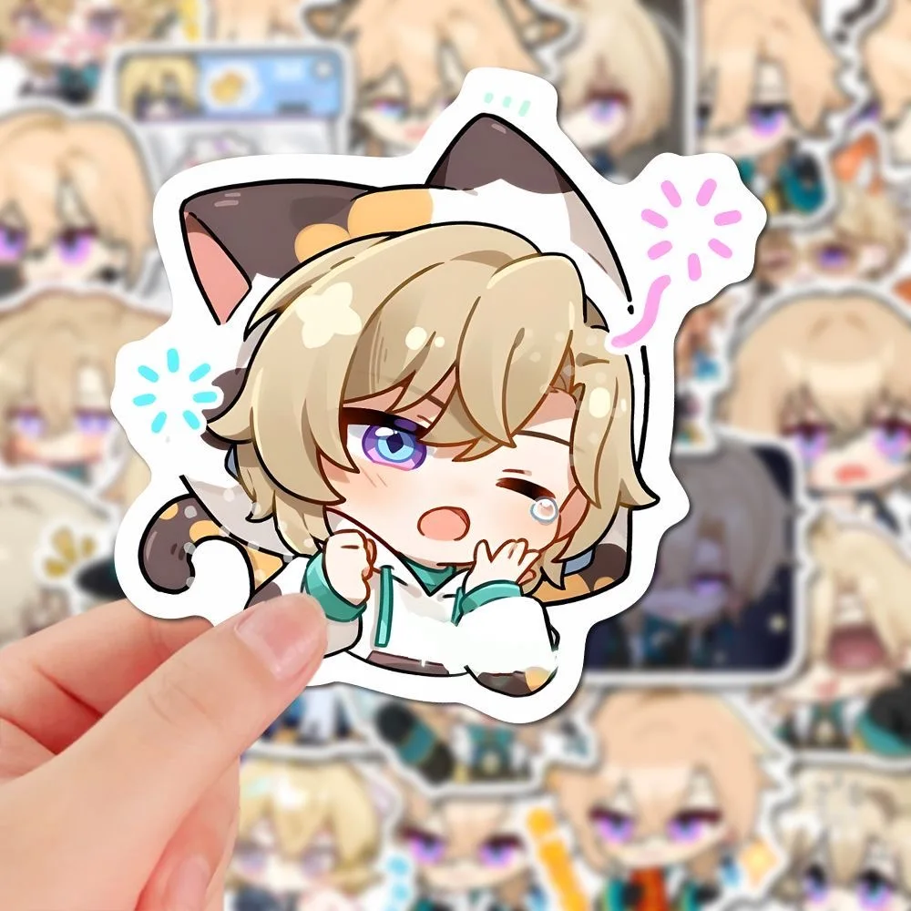 Sunsyea Honkai Star Rail Merch Наклейки с персонажами Авантюрин 49 шт. Коллекция аниме
