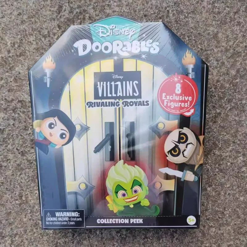 Фото Аниме-фигурки Disney Doorables: Злодейки со стеклянными глазами, кавайные куклы, игрушки-сюрпризы в закрытых коробках, коллекционные мультяшные модели, подарки для мальчиков и девочек №4