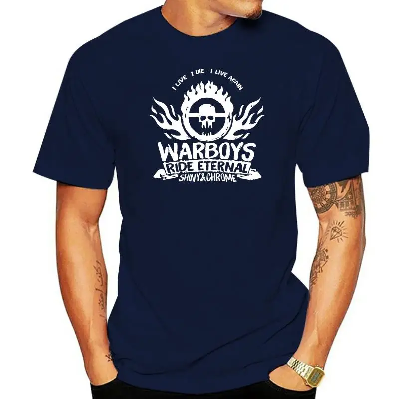 

Mad Max I Live I Die I Live Again Warboys T-Shirts Cheap Summer Style Stylish T Shirt For Men Round Neck Tee Tops Normal Print