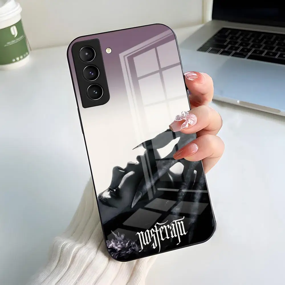 Чехол для телефона N-nosferatu Classic Horror Movie для Samsung S25 S24 FE S23 S22 S21 Plus S20 Ultra Note20Ultra, черный стеклянный чехол (art.: 3920d4020e233) - 3920d4020e233
