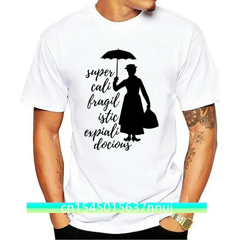 

New Mary Poppins T-Shirts Men Movie Nanny Julie Andrews Musicial Vintage Cotton Tees Short Sleeve T Shirts Gift Idea Clothing
