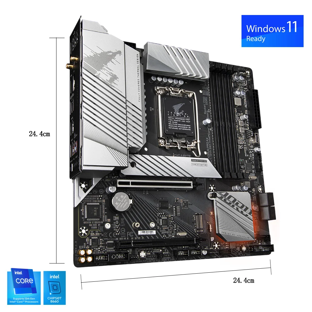 Материнская плата Gigabyte B660M AORUS PRO AX DDR5 материнская LGA 1700 с поддержкой ЦП 12-го