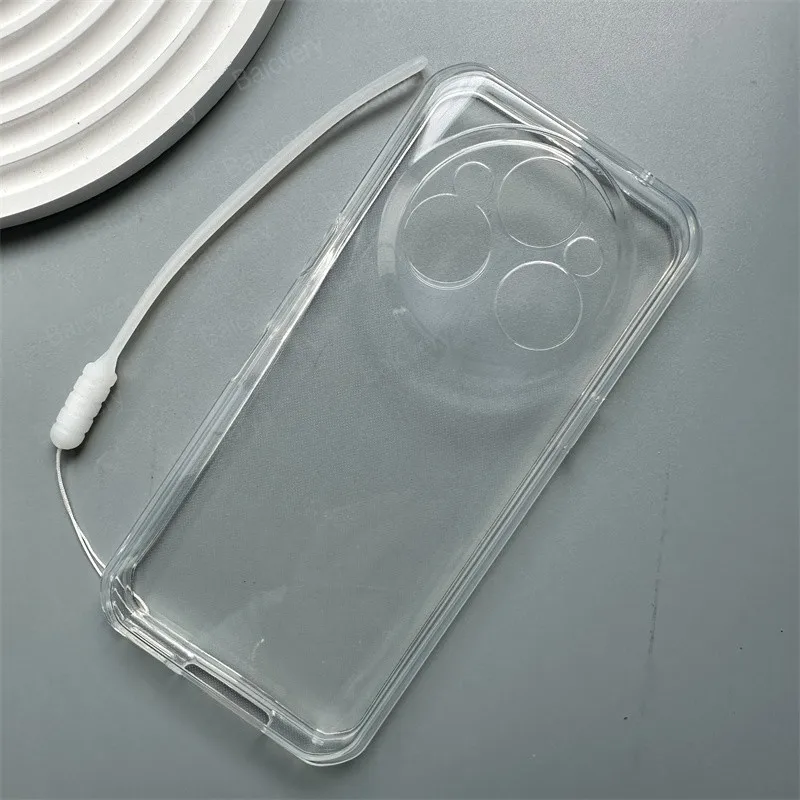 Чехол для телефона Oukitel WP35 прозрачный черный защитный противоударный чехол Wp35