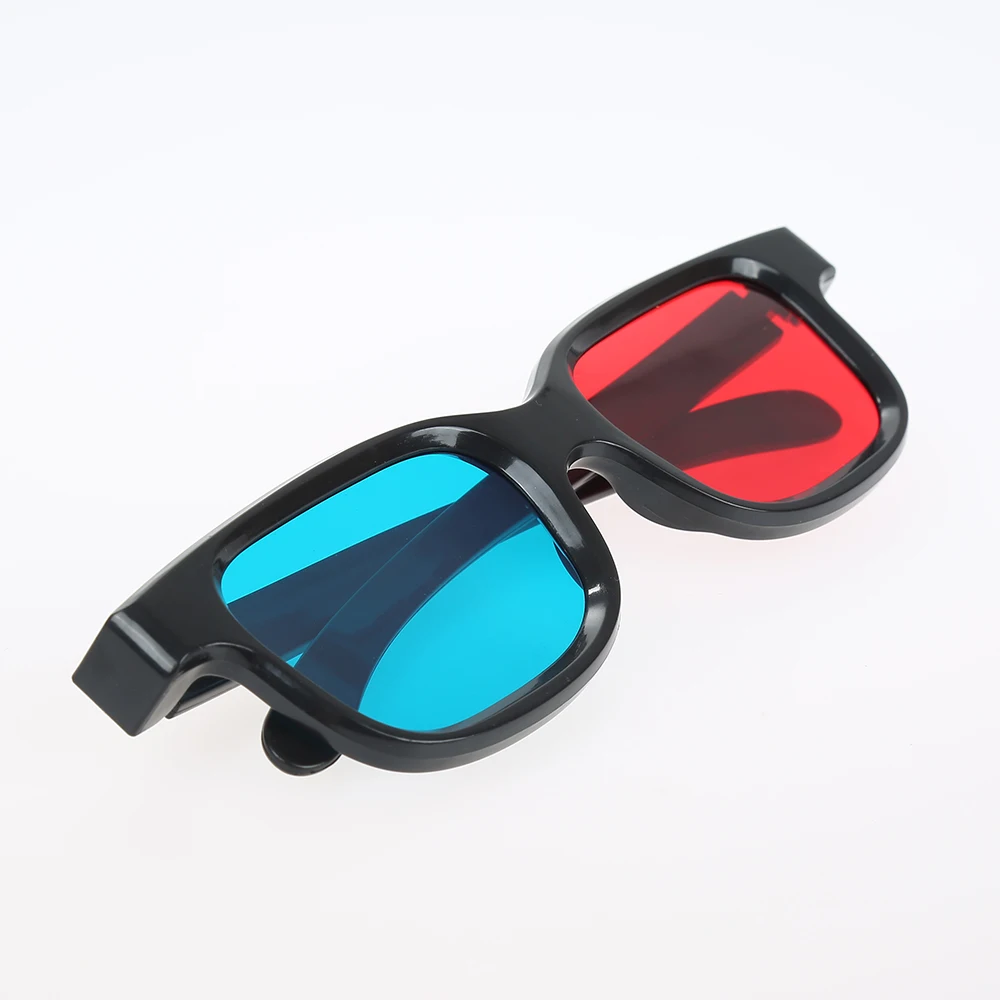 

New Red Blue 3D Glasses For Dimensional Anaglyph TV Movie DVD Game Video Black Frame Universal 3D Glasses Immersive Experience