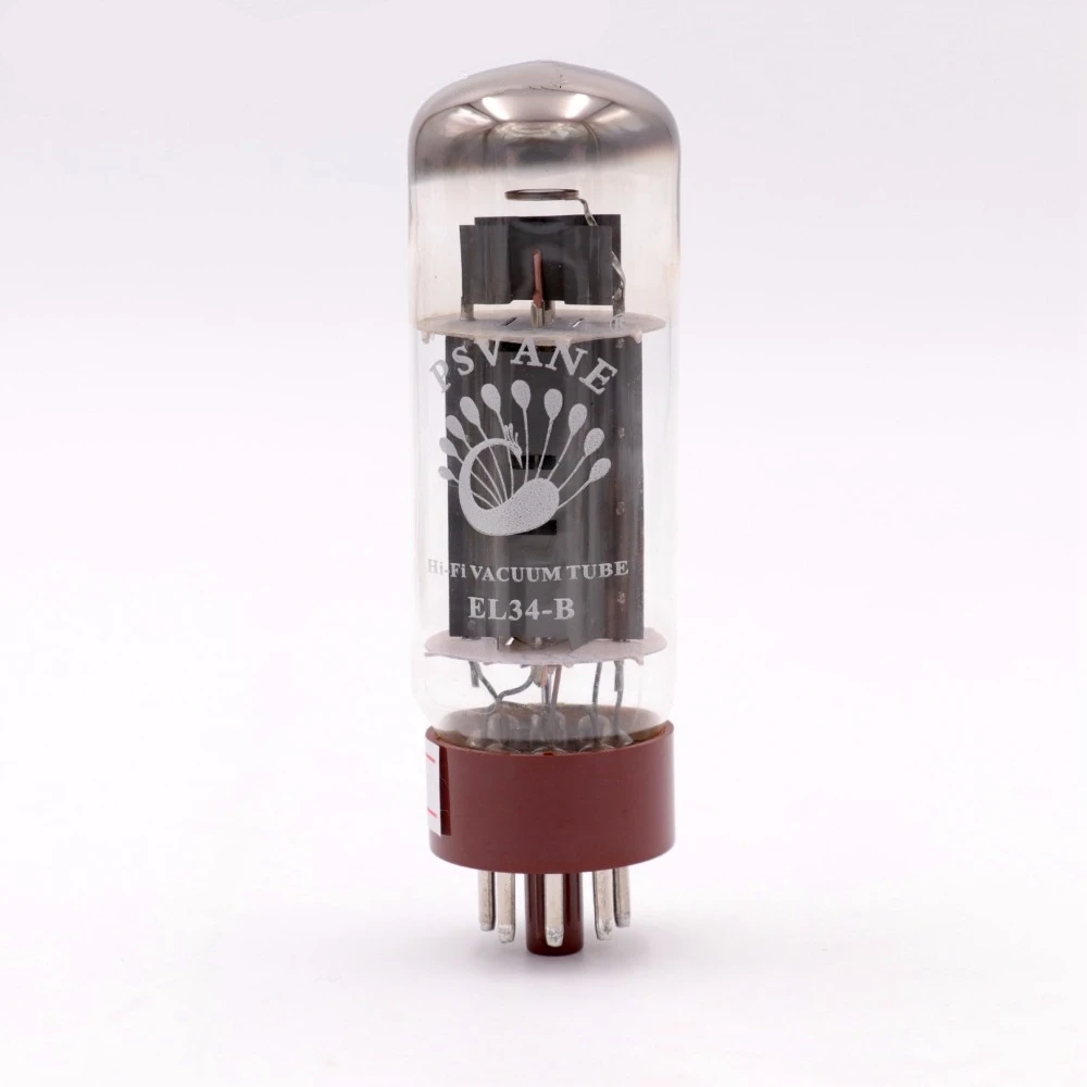 Фото T-016 PSVANE HIFI EL34B Вакуумная лампа, замена 6CA7 EL34 для Hi-Fi аудио, винтажных ламповых усилителей, DIY, заводская проверка и подбор №2