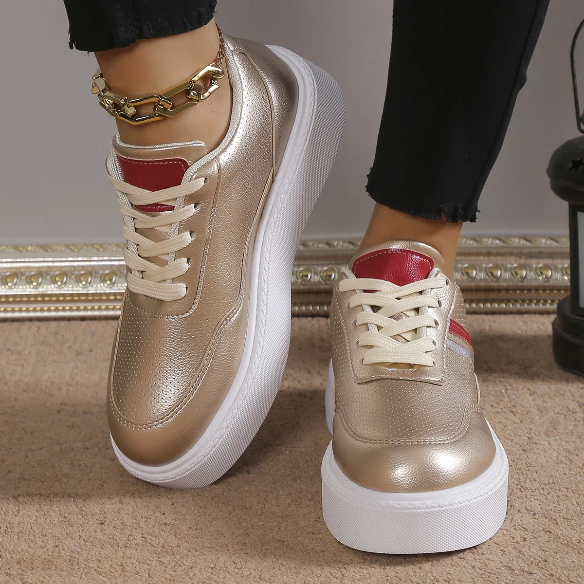 

Женские Дизайнерские кроссовки на плоской подошве, модная удобная женская обувь на шнуровке с перекрестными шнурками, прогулочная обувь, женская обувь, весна 2023
