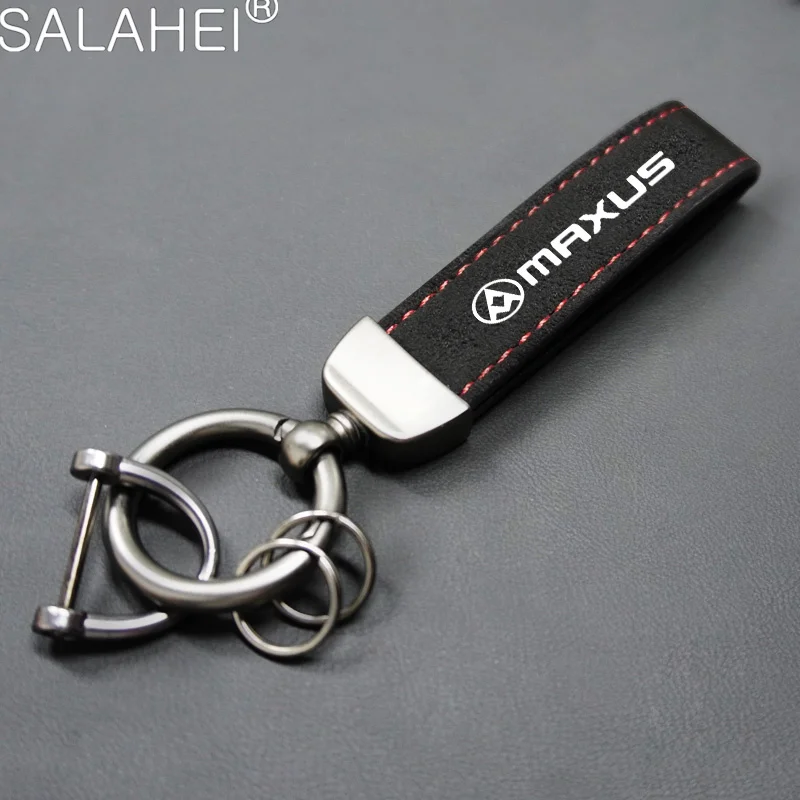 Автомобильный замшевый брелок с защитой от потери, металлический брелок для MAXUS V80 V90 EV90 EV30 EV80 G50 G20 EUNIQ 5 Eg50 Eg10, брелок, очаровательные аксессуары