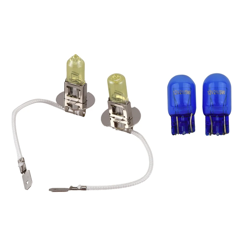 

2 шт., автомобильные ксеноновые лампы H3, 55 Вт, 2 шт., W21, 5 Вт, T20, 580