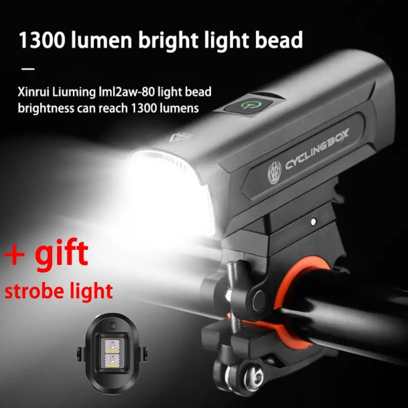 

Bike Light Front Lamp USB Rechargeable Cycling Headlight LED 4200mAh Flashlight Bike Taillights Bicycle Lantern Bike Accessories