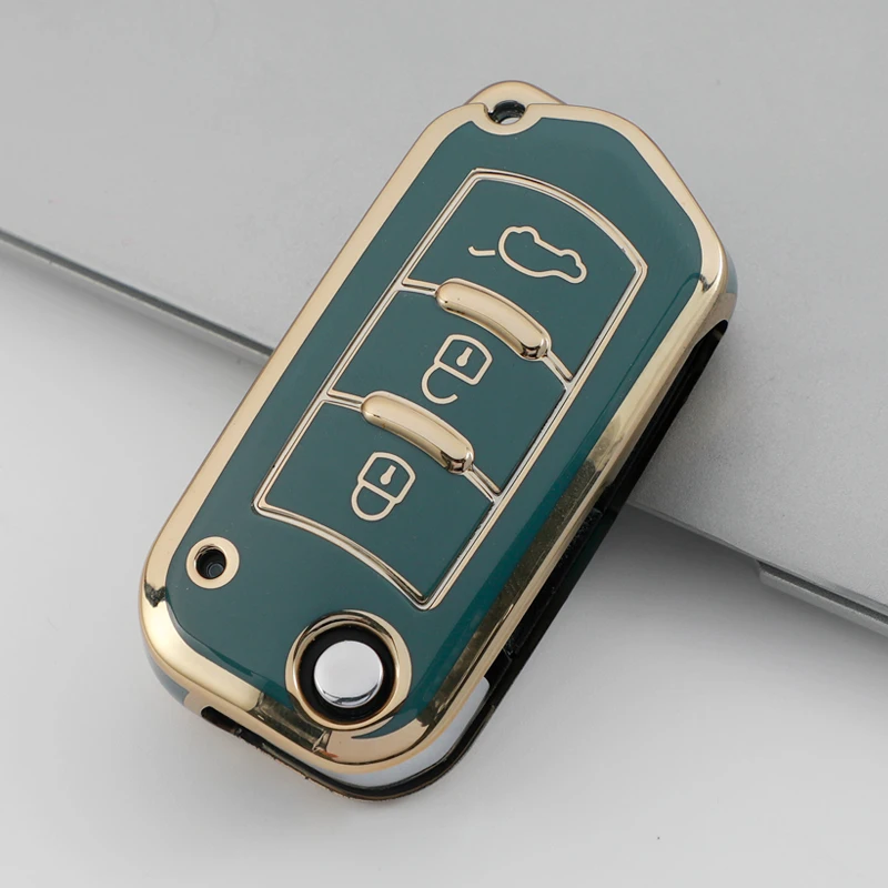 

Чехол-держатель для автомобильного ключа с дистанционным управлением из ТПУ для GAC Trumpchi GS3 GS5 GS6, Складной Корпус с 3 кнопками без ключа, автомобильные аксессуары
