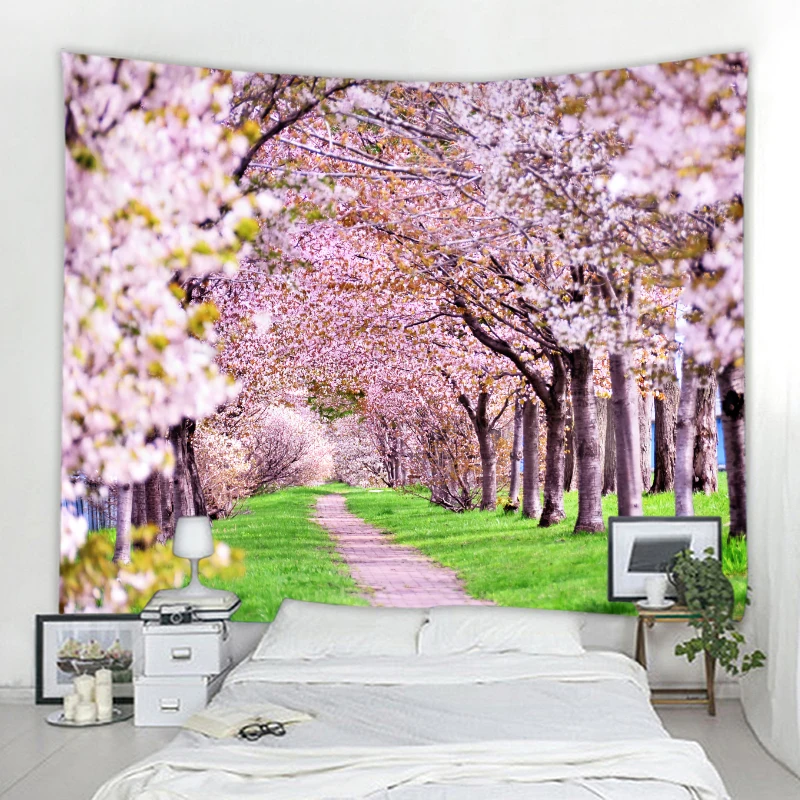 

Beautiful woods landscape tapestry mandala boho tapestry wall covering home background wall decoration tapestry wall covering