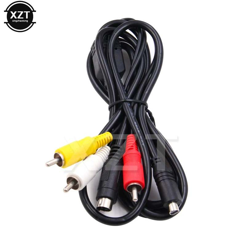 

High Quality 1.2M Lead AV Cable 10-Pin DVI DV Connector to 3 RCA S-Video for Sony Handycam Camcorder Digital Camera VMC-15FS