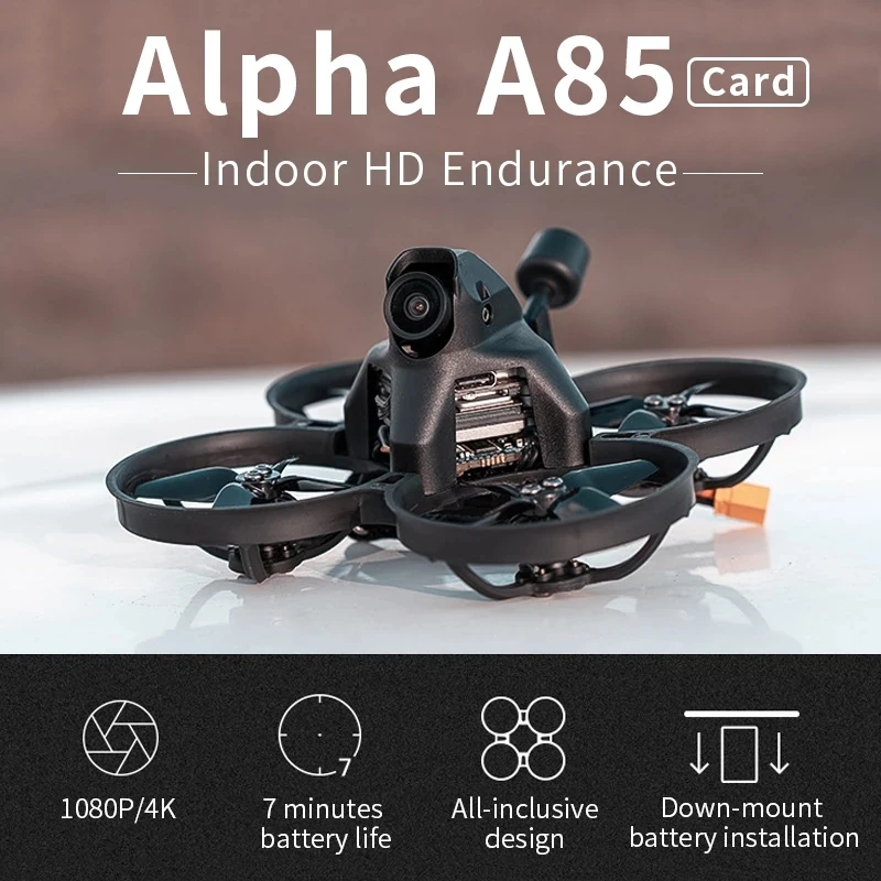 IFlight Alpha A85 HD Whoop BNF с Polar Nano Vista Digital HD System/SucceX-D 20A F4 Whoop AIO/XING 1303 5000KV motor для FPV