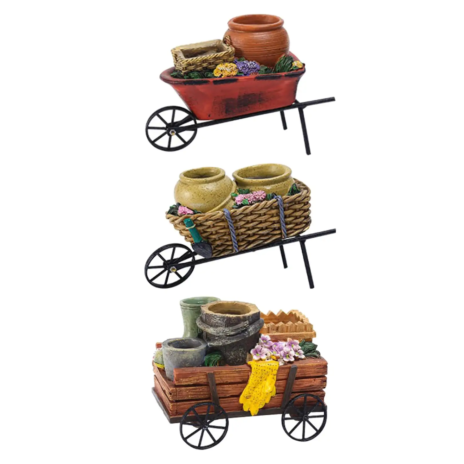 

Cart Flower Pot retro do Old Flowerpot for Garden Table Shop Ornament