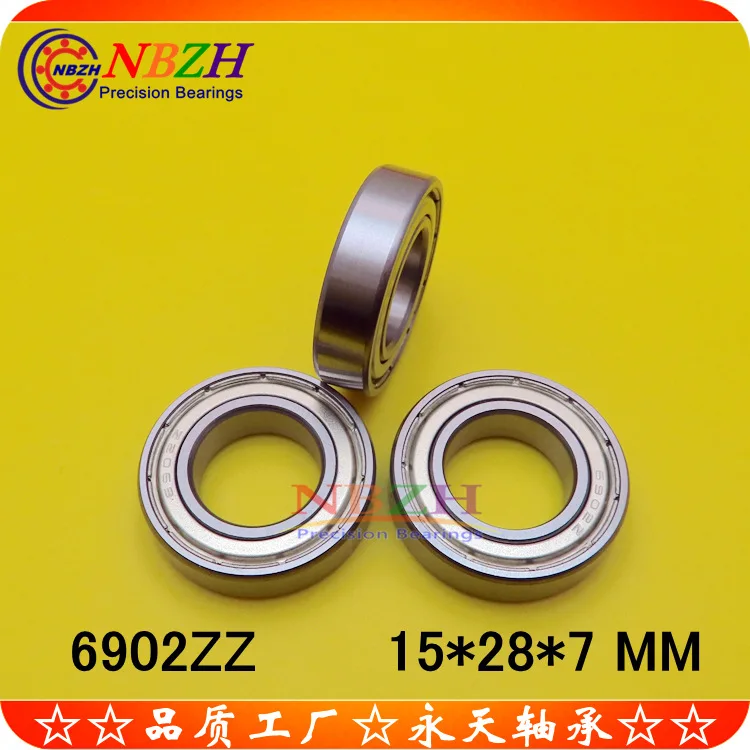 10 шт. подшипник NBZH из стали или нержавеющей S6902ZZ 6902ZZ 6902-2RS 61902 15*28*7 мм